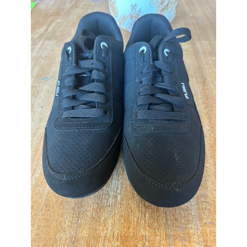 FUBUβ Mens Low Top Sneakers Black Memory Foam Athletic Shoes Sintetico Size 7
